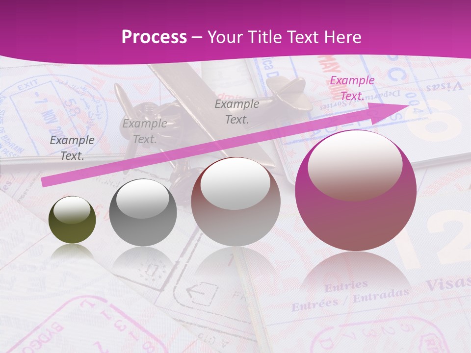 Secure Blue Foreign PowerPoint Template