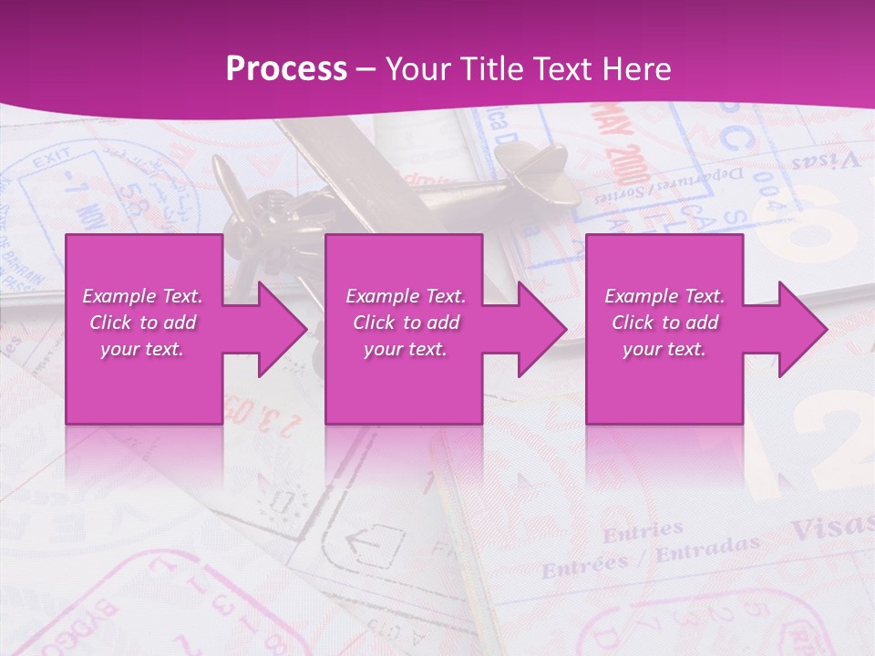 Secure Blue Foreign PowerPoint Template