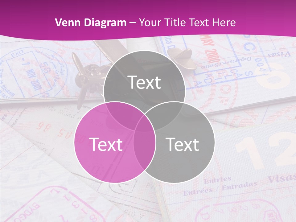 Secure Blue Foreign PowerPoint Template