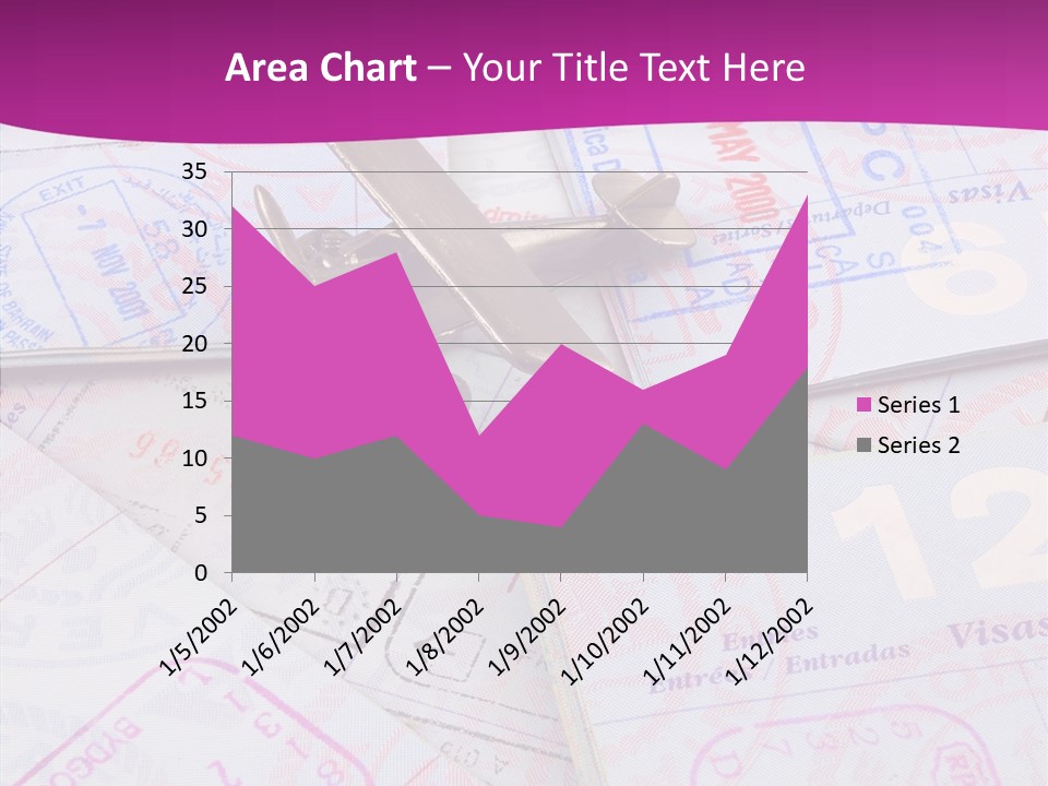 Secure Blue Foreign PowerPoint Template