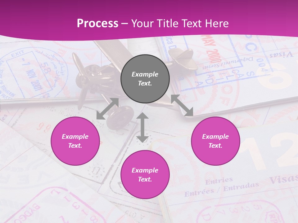 Secure Blue Foreign PowerPoint Template