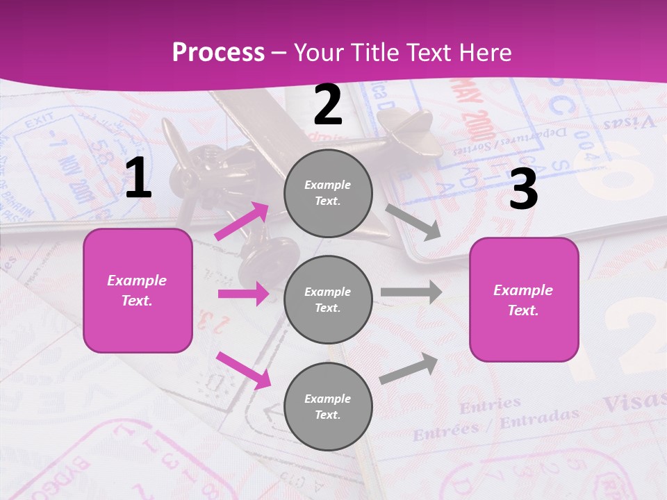 Secure Blue Foreign PowerPoint Template
