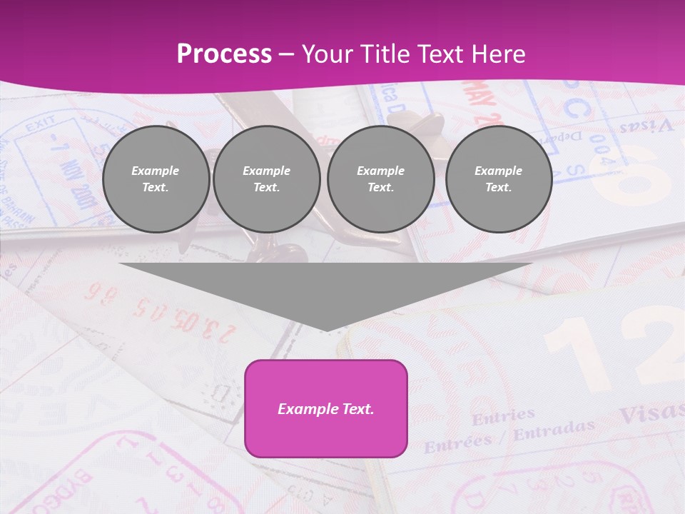Secure Blue Foreign PowerPoint Template