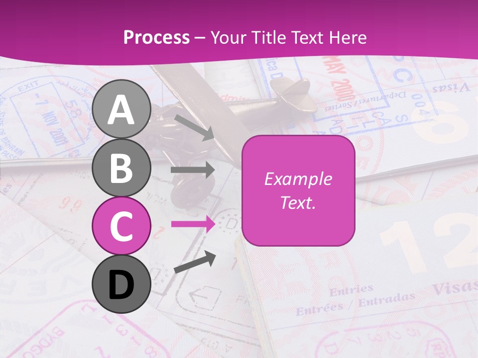 Secure Blue Foreign PowerPoint Template