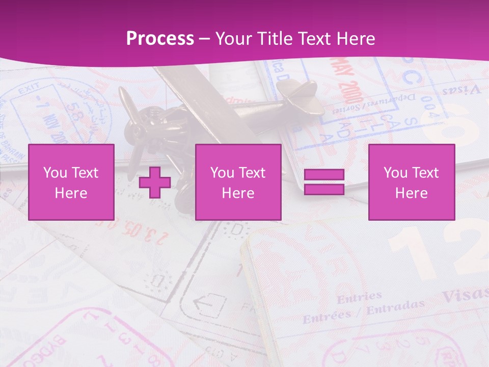 Secure Blue Foreign PowerPoint Template