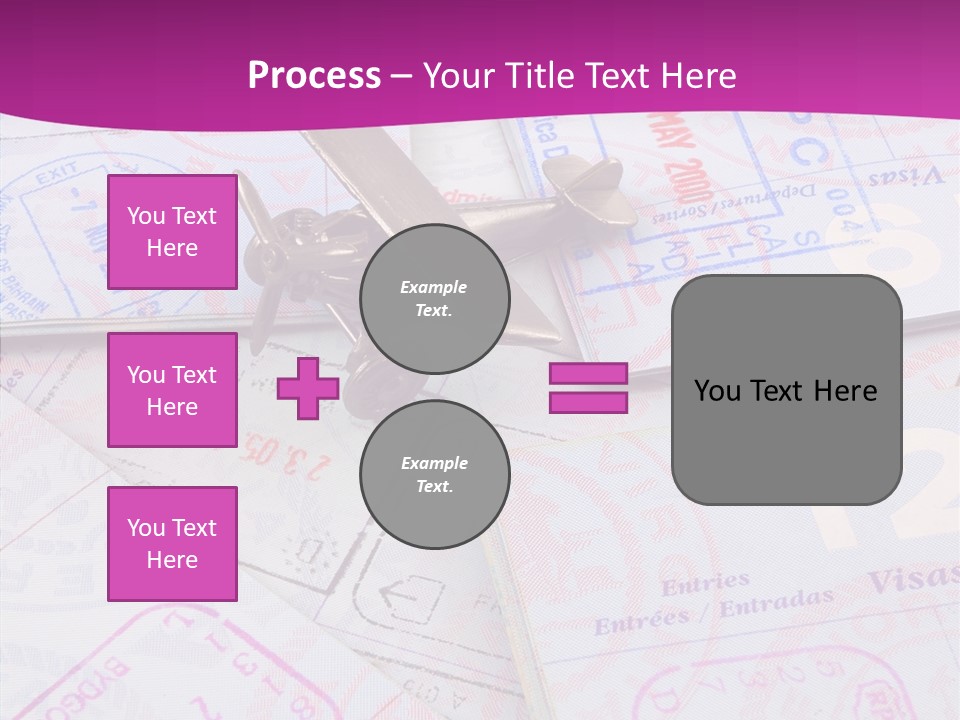 Secure Blue Foreign PowerPoint Template