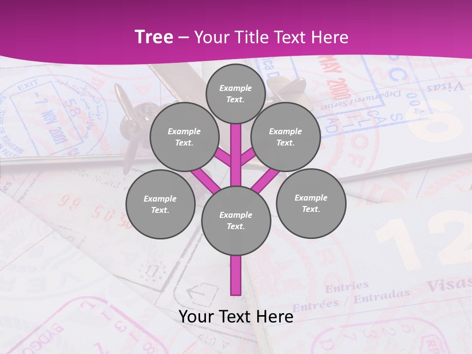 Secure Blue Foreign PowerPoint Template