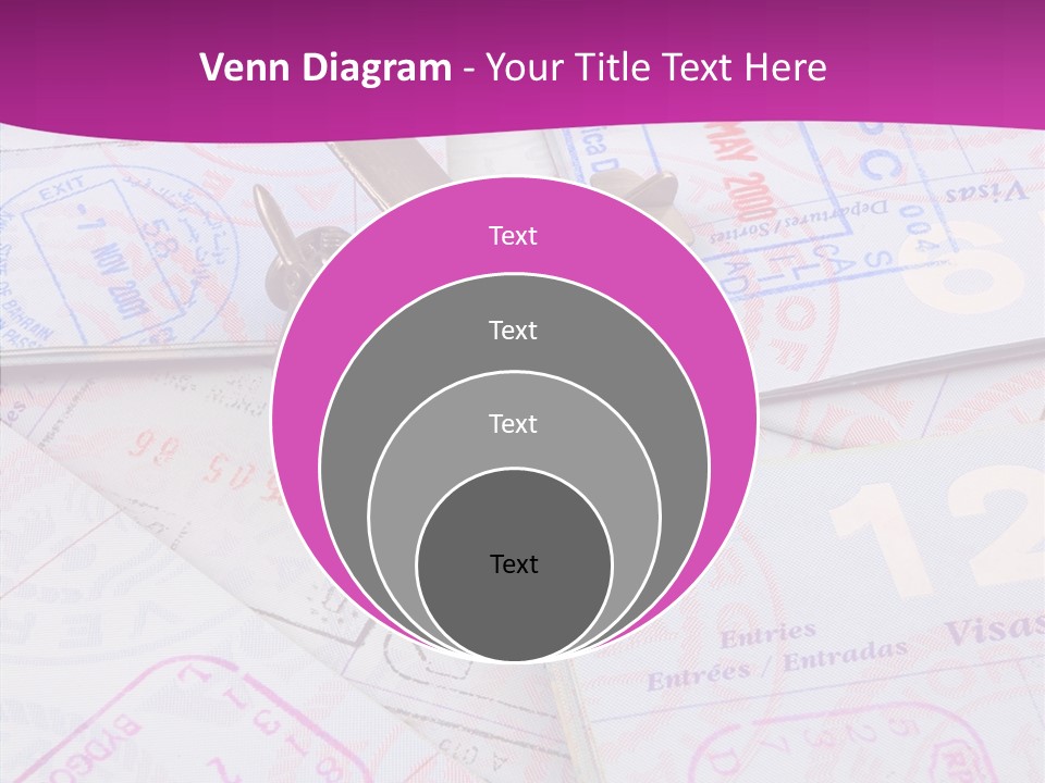 Secure Blue Foreign PowerPoint Template