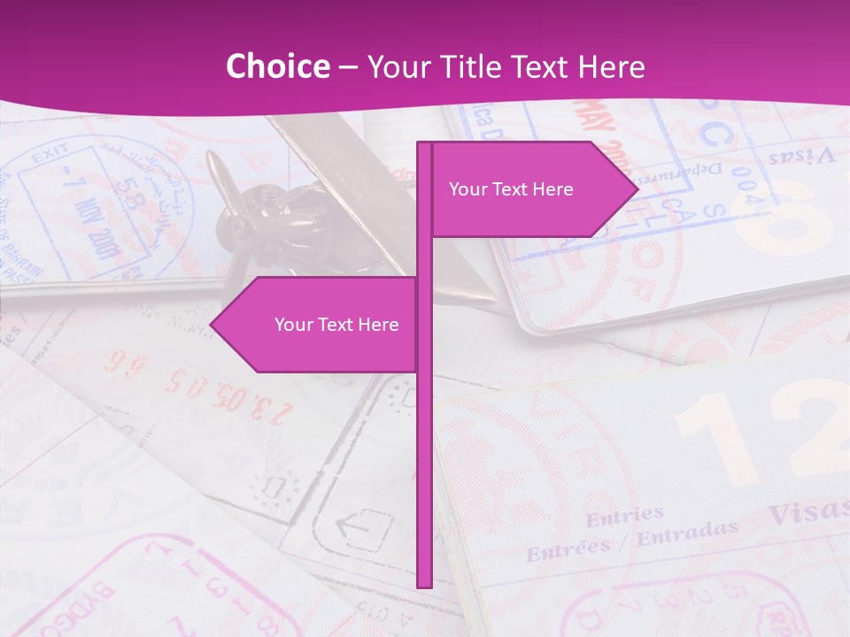 Secure Blue Foreign PowerPoint Template