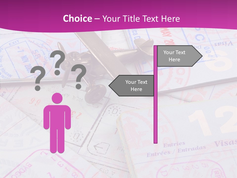 Secure Blue Foreign PowerPoint Template