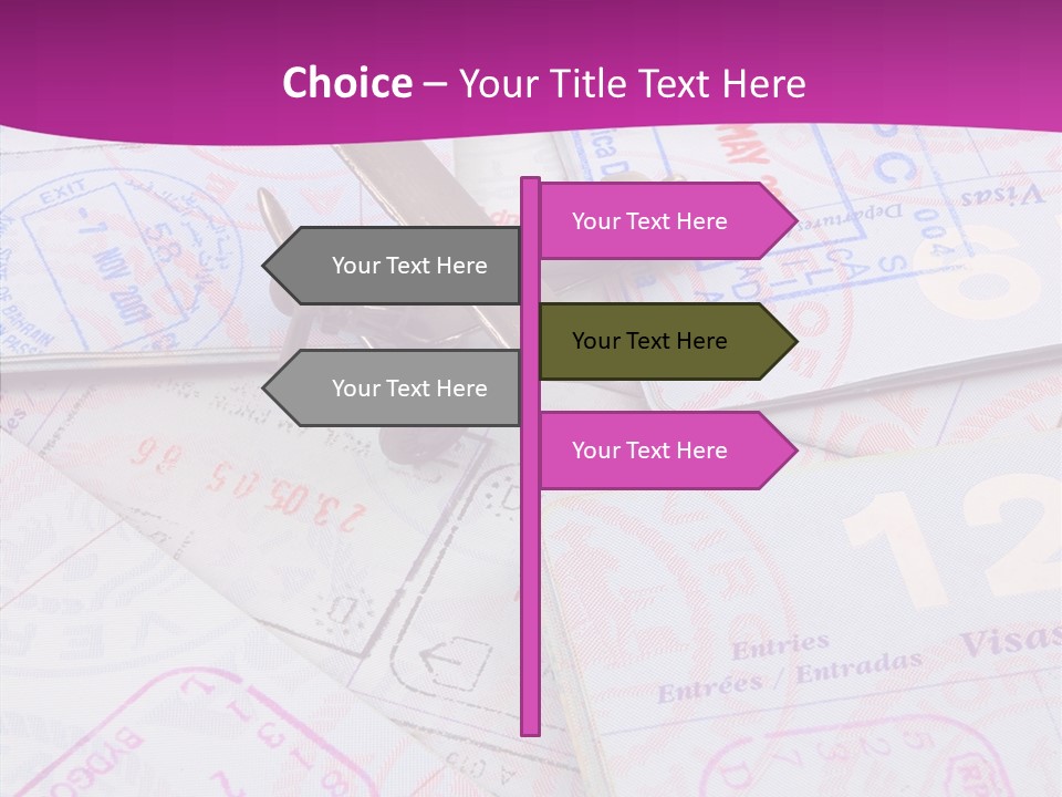 Secure Blue Foreign PowerPoint Template