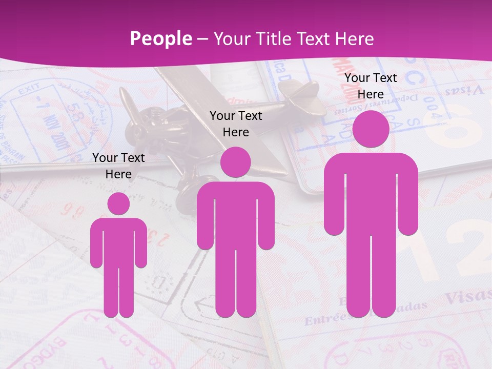 Secure Blue Foreign PowerPoint Template