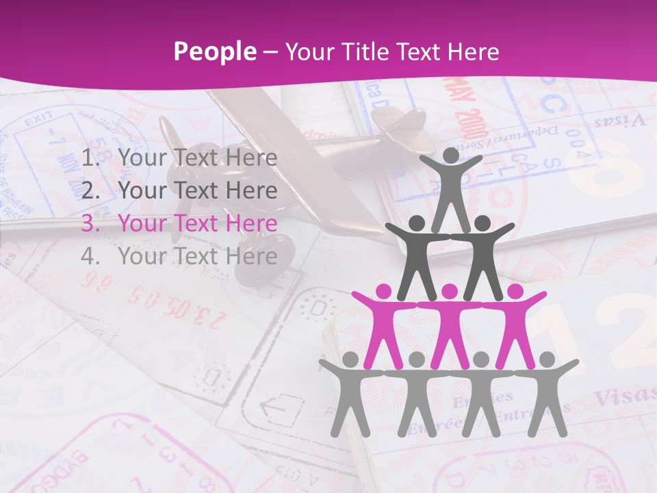 Secure Blue Foreign PowerPoint Template