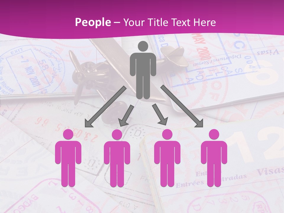 Secure Blue Foreign PowerPoint Template