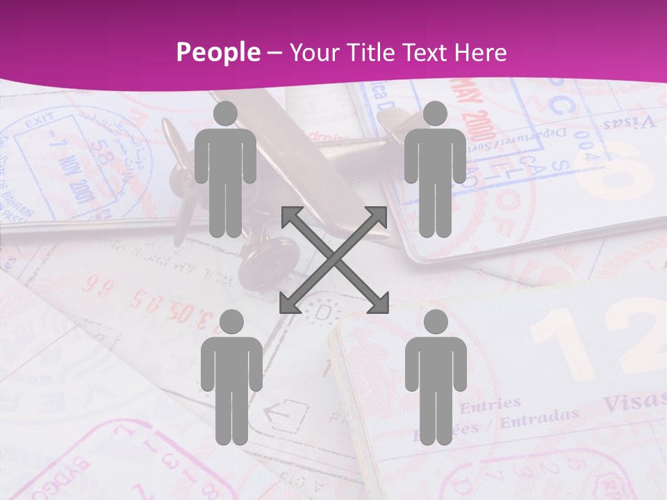 Secure Blue Foreign PowerPoint Template