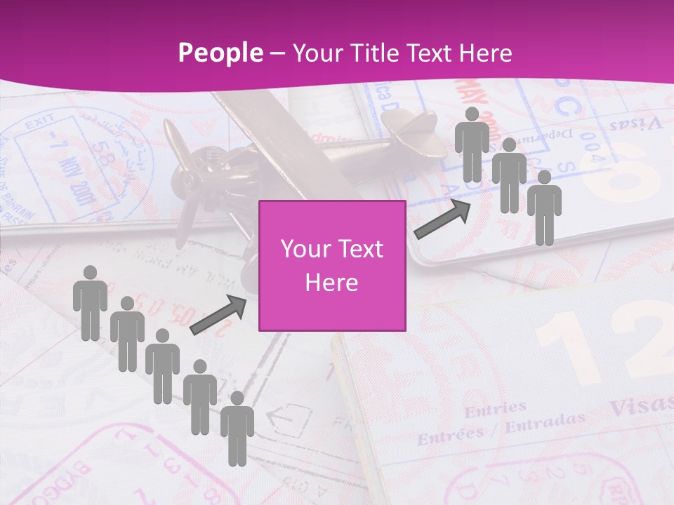 Secure Blue Foreign PowerPoint Template