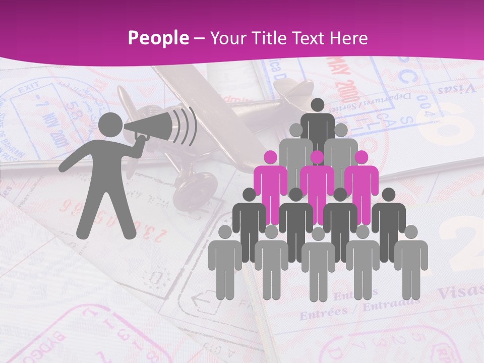 Secure Blue Foreign PowerPoint Template