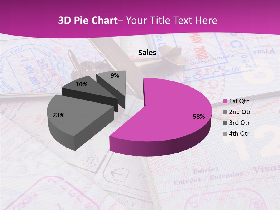 Secure Blue Foreign PowerPoint Template