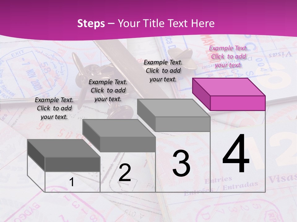 Secure Blue Foreign PowerPoint Template