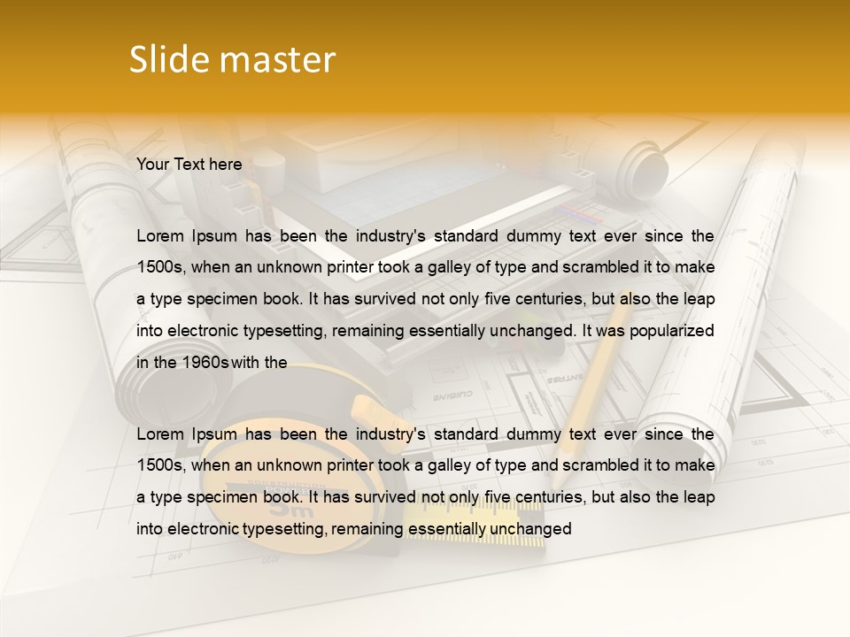 Plate Cross Section Plumbing PowerPoint Template