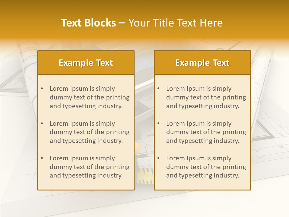 Plate Cross Section Plumbing PowerPoint Template