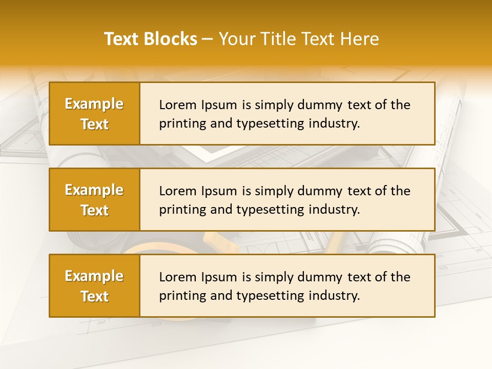 Plate Cross Section Plumbing PowerPoint Template