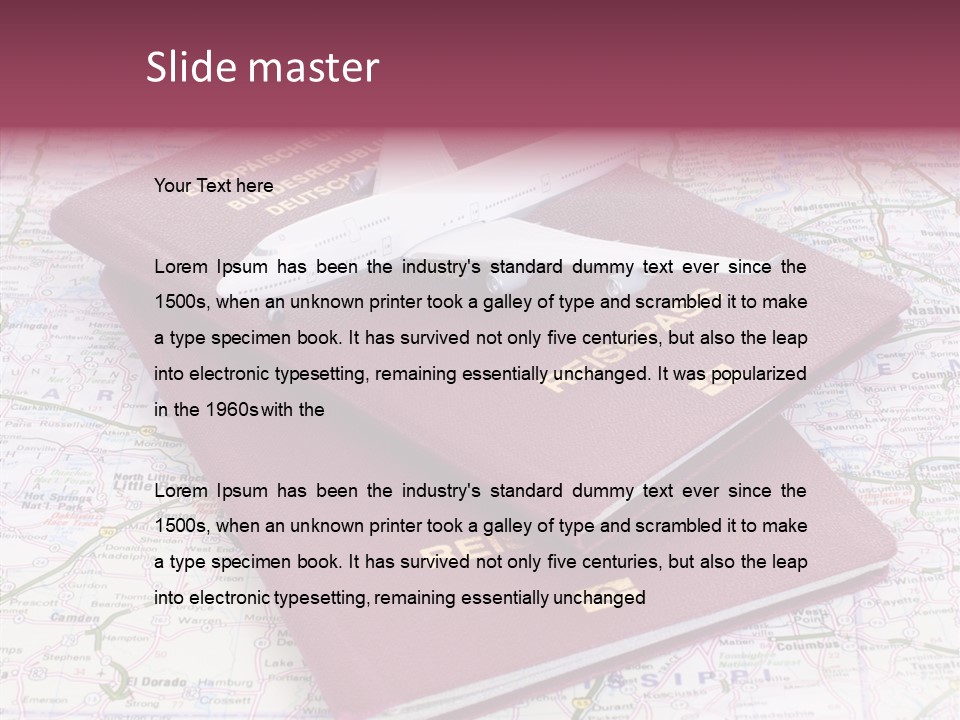 Book Guidebook Miniature PowerPoint Template