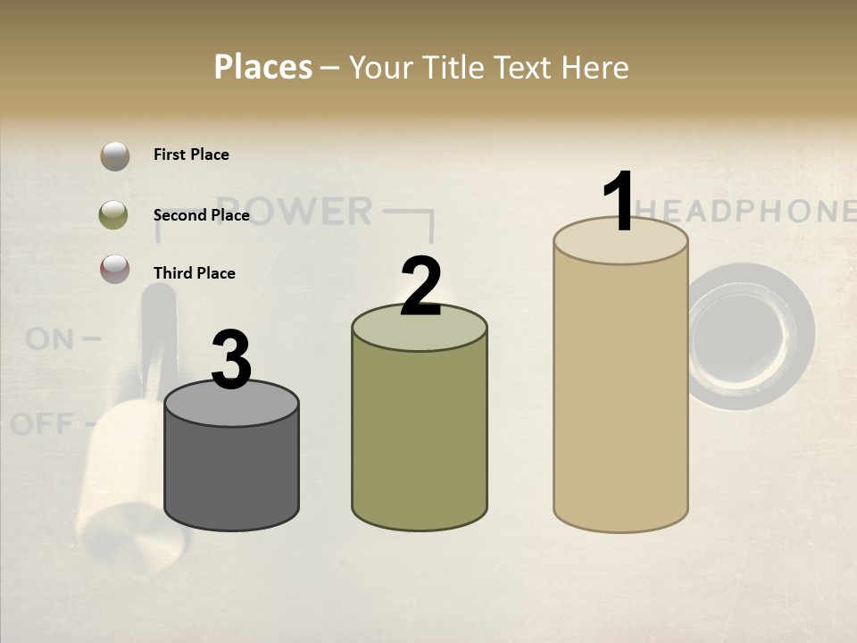 Aluminium Music Amplifier PowerPoint Template