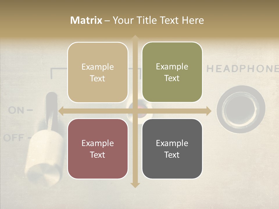 Aluminium Music Amplifier PowerPoint Template