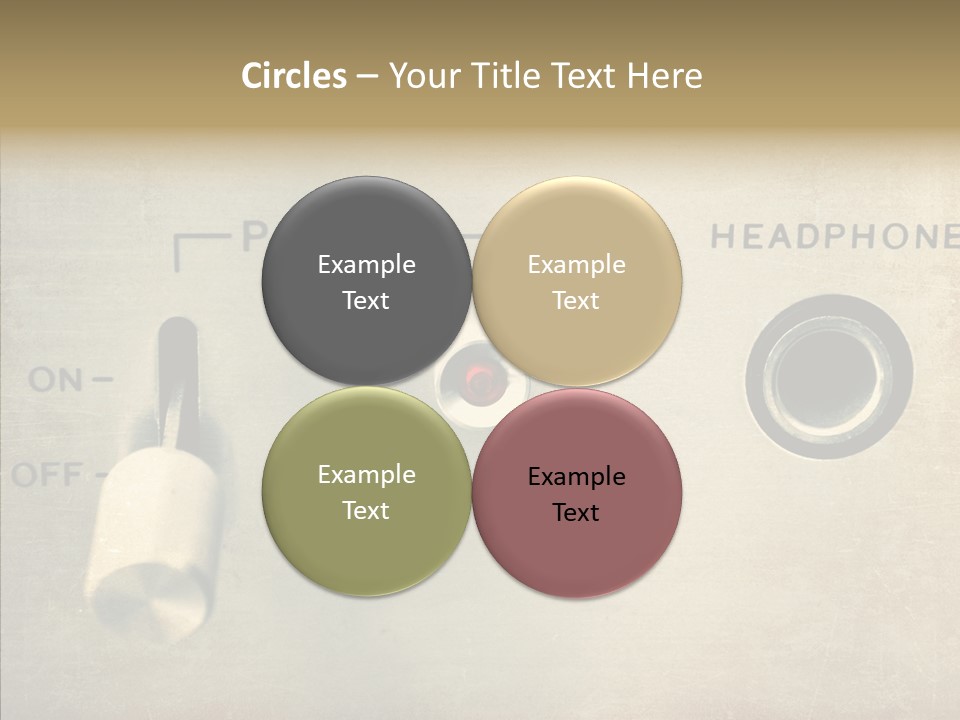 Aluminium Music Amplifier PowerPoint Template