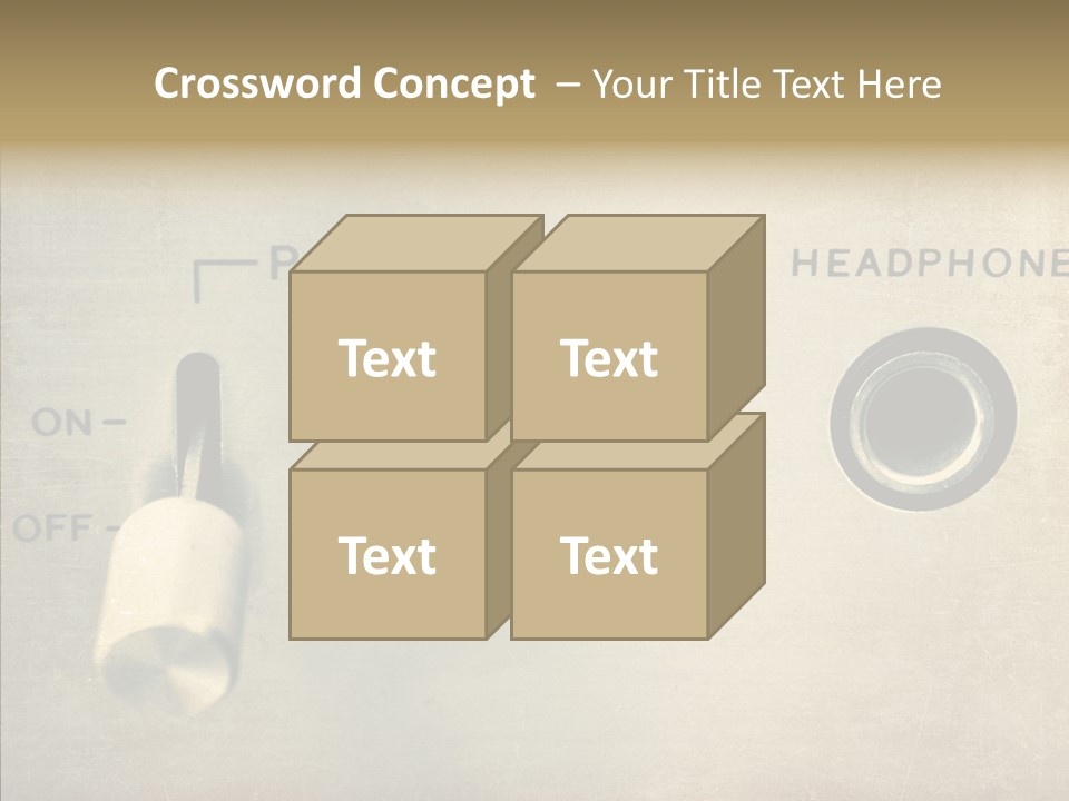 Aluminium Music Amplifier PowerPoint Template