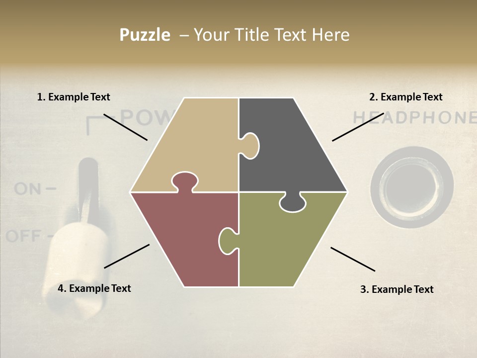 Aluminium Music Amplifier PowerPoint Template