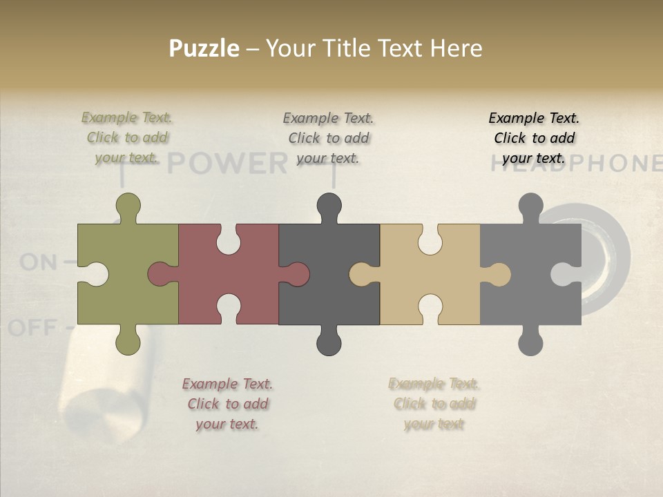 Aluminium Music Amplifier PowerPoint Template