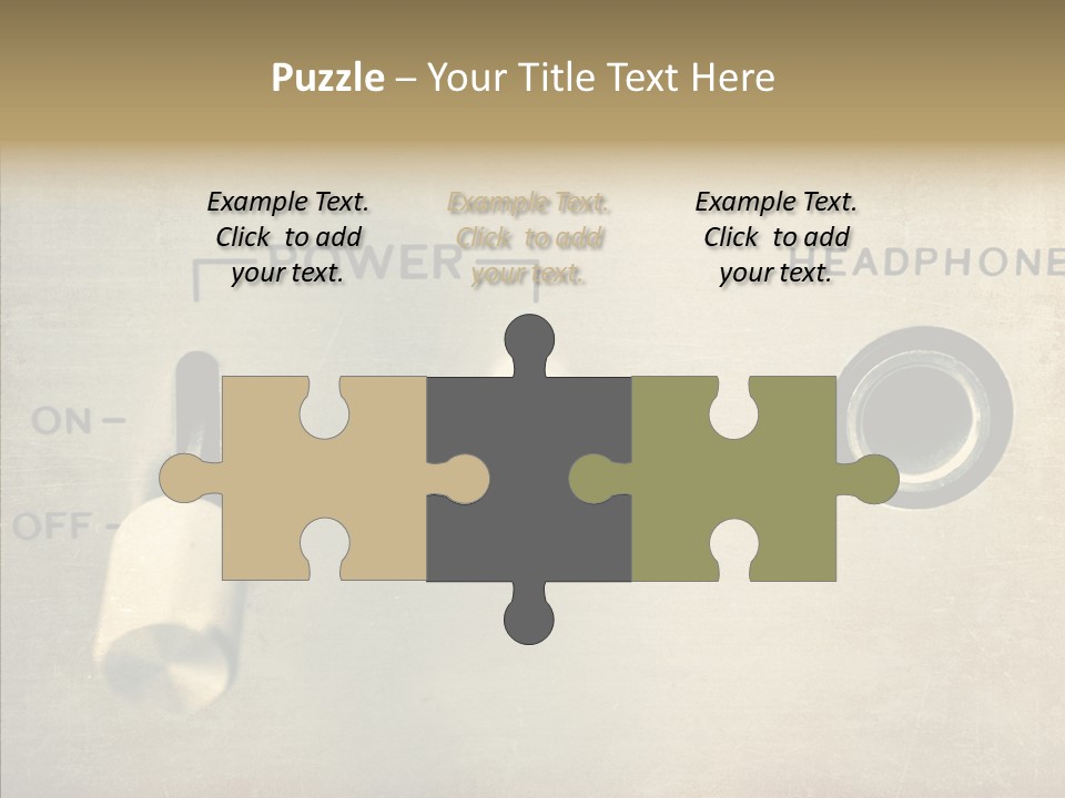 Aluminium Music Amplifier PowerPoint Template