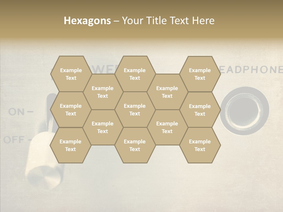 Aluminium Music Amplifier PowerPoint Template