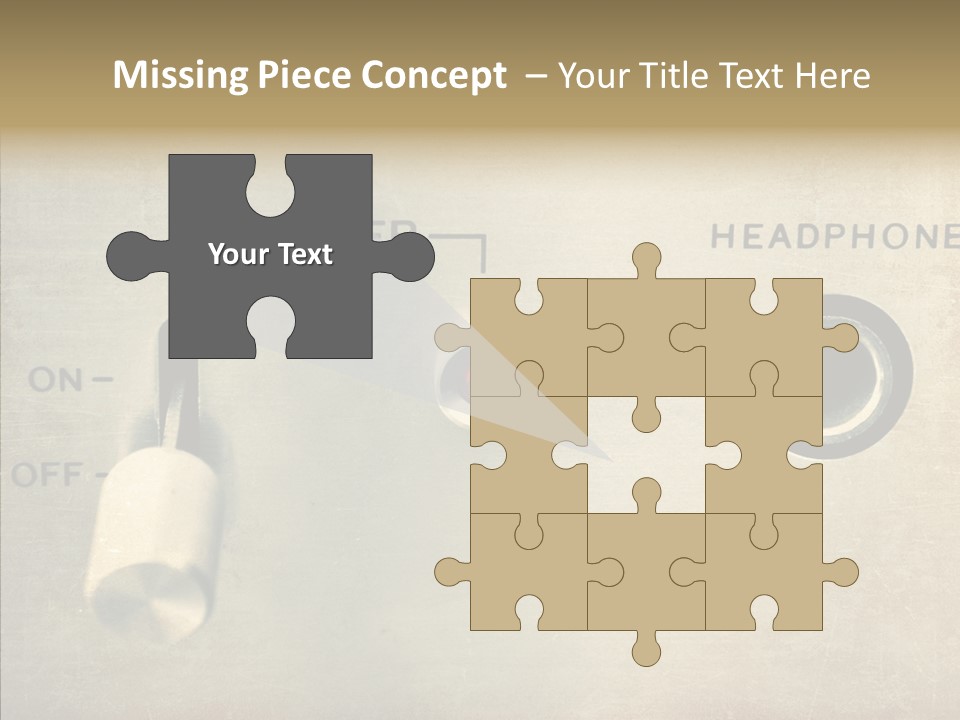 Aluminium Music Amplifier PowerPoint Template