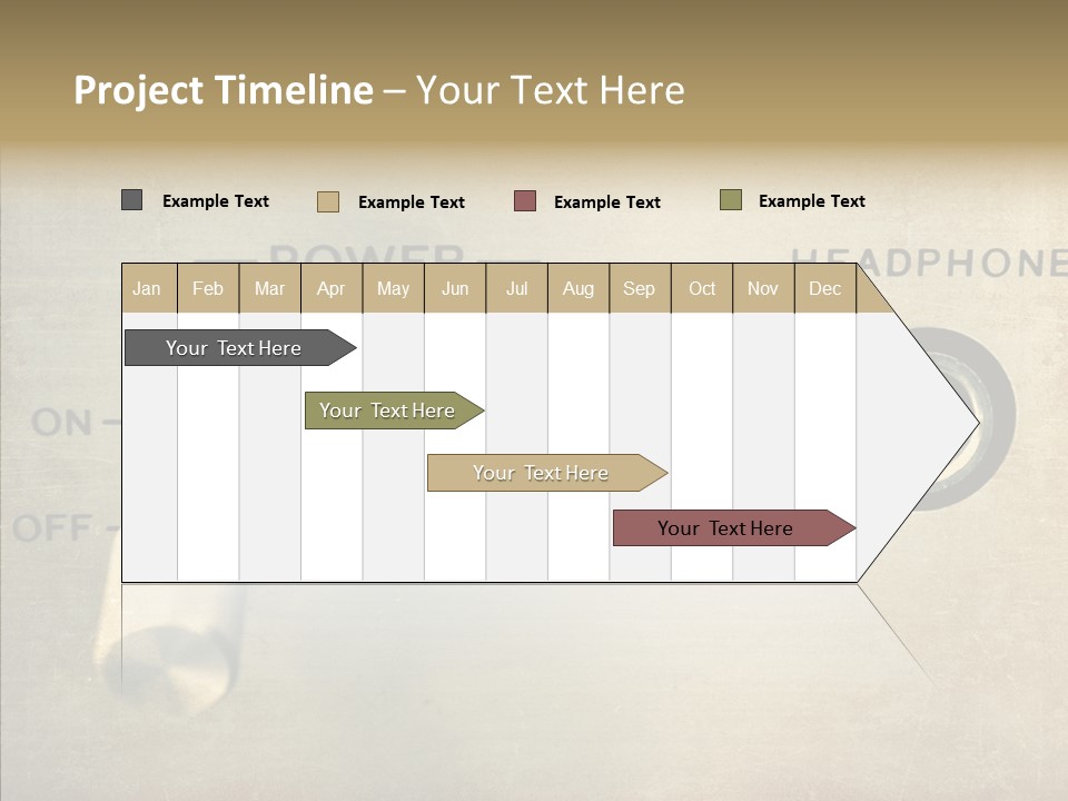 Aluminium Music Amplifier PowerPoint Template