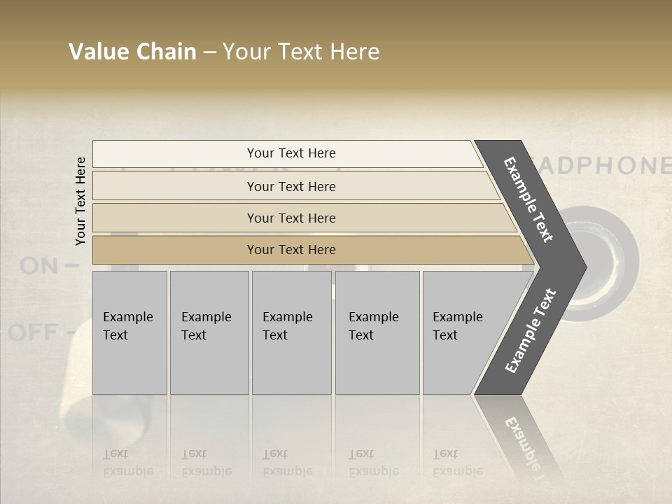 Aluminium Music Amplifier PowerPoint Template