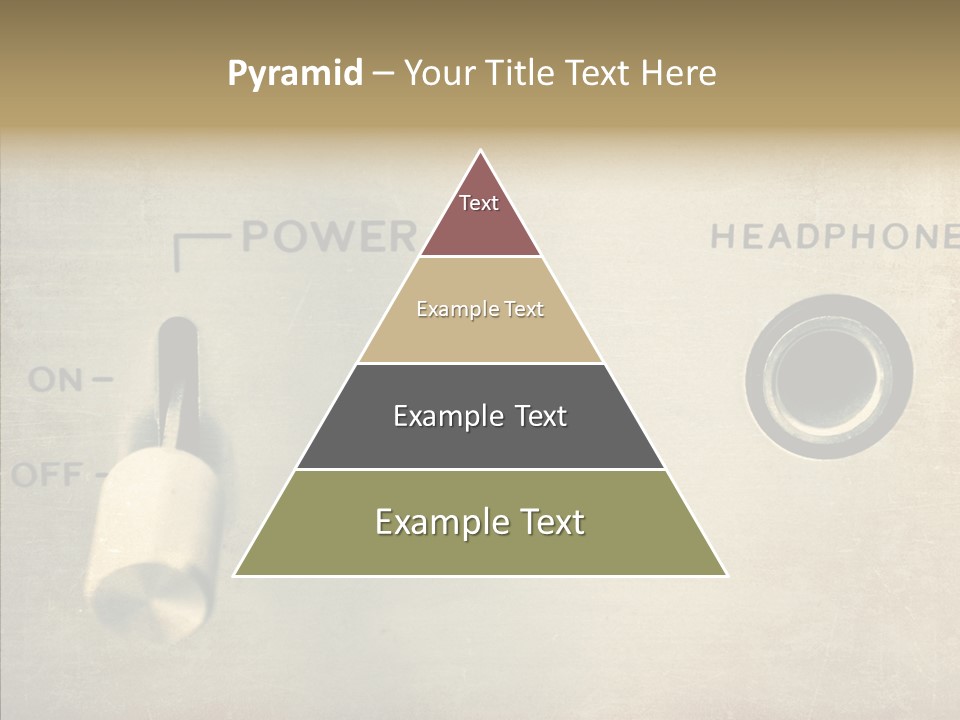 Aluminium Music Amplifier PowerPoint Template