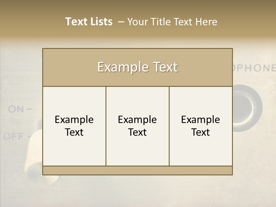 Aluminium Music Amplifier PowerPoint Template