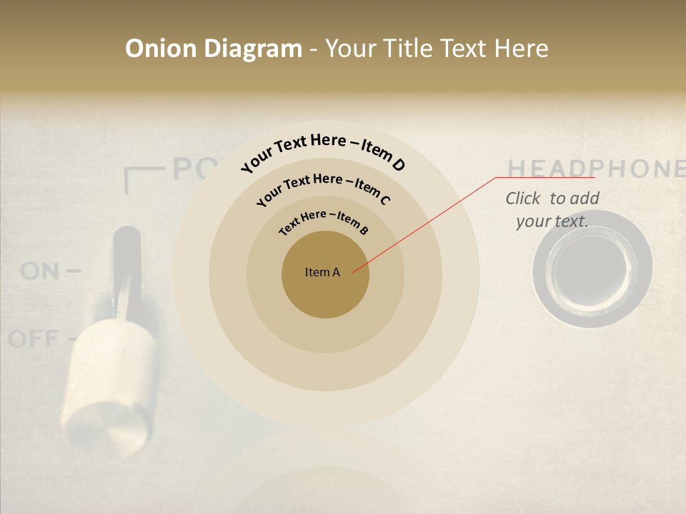 Aluminium Music Amplifier PowerPoint Template