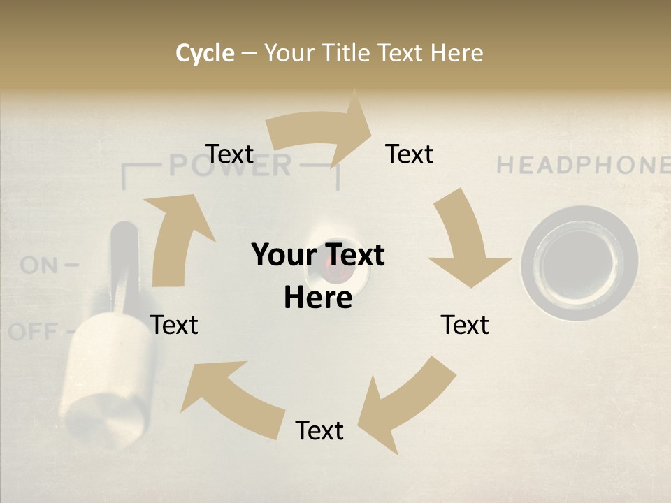 Aluminium Music Amplifier PowerPoint Template
