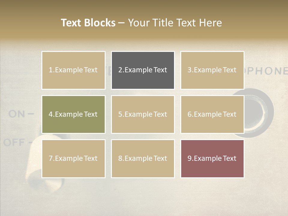Aluminium Music Amplifier PowerPoint Template