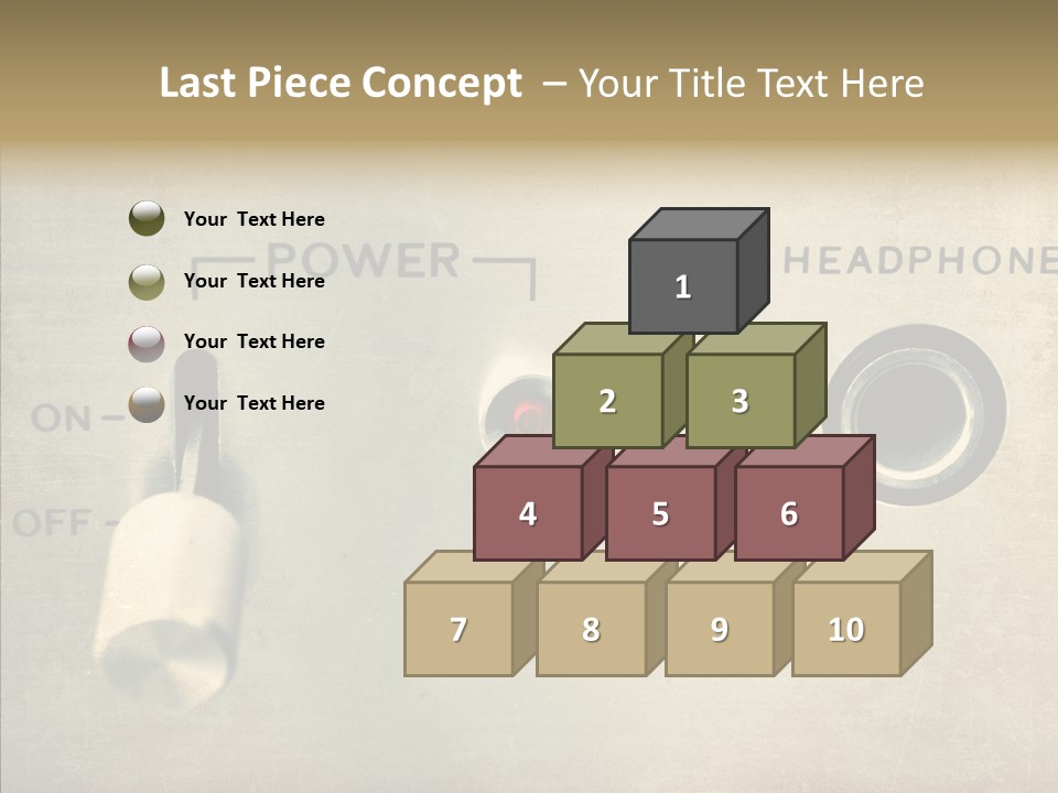 Aluminium Music Amplifier PowerPoint Template