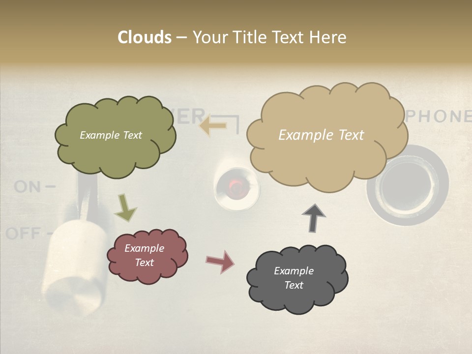 Aluminium Music Amplifier PowerPoint Template