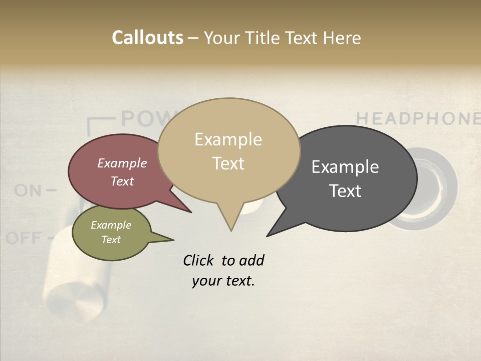 Aluminium Music Amplifier PowerPoint Template