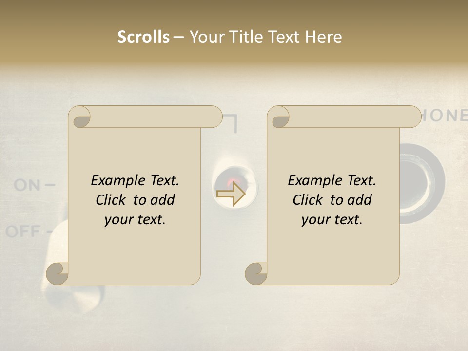 Aluminium Music Amplifier PowerPoint Template