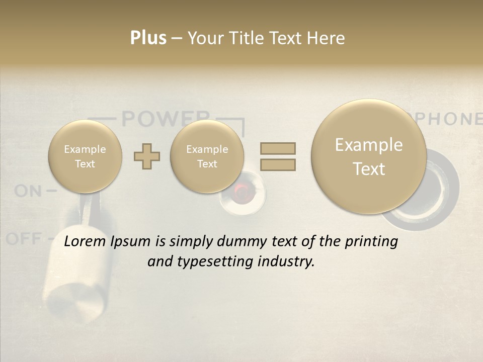 Aluminium Music Amplifier PowerPoint Template