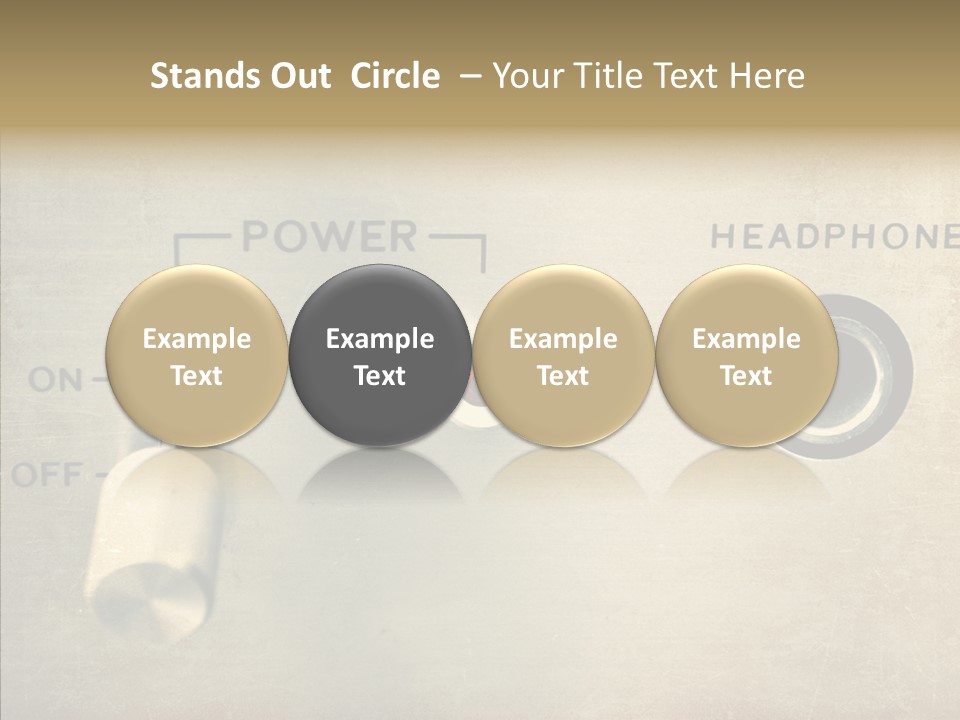 Aluminium Music Amplifier PowerPoint Template