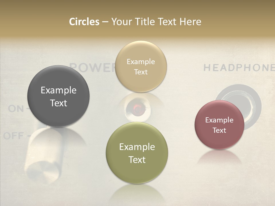 Aluminium Music Amplifier PowerPoint Template